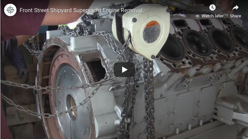 Front Street Shipyard: Engineering a Superyacht Engine Removal