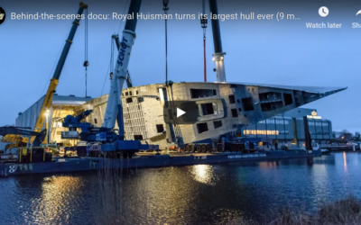 Behind-the-scenes docu: Royal Huisman turns its largest hull ever